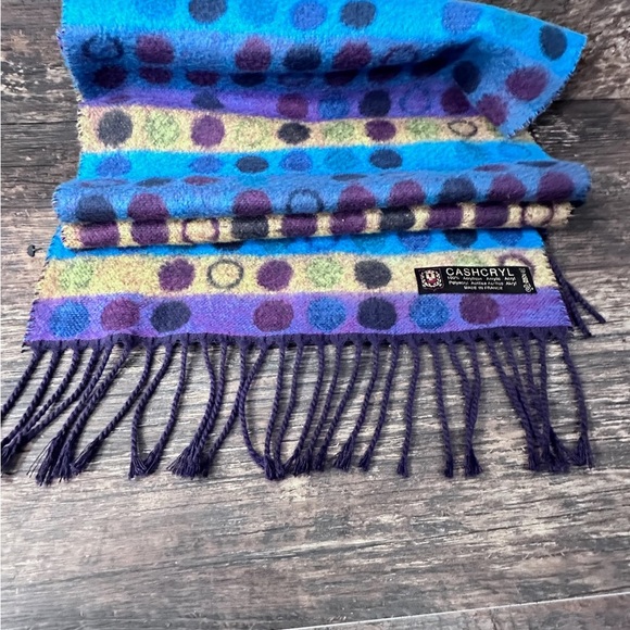 Cashcryl Colorful Polka Dot Scarf - Picture 2 of 4